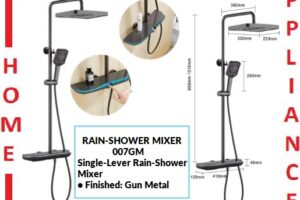AALTO Single-Lever Rain-Shower Mixer 007GM ( GUN METAL ) / FREE EXPRESS DELIVERY