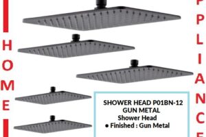 AALTO SHOWER HEAD P01BN-12 ( GUN METAL ) / FREE EXPRESS DELIVERY