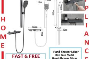 AALTO HAND-SHOWER MIXER 045GM ( Gun Metal ) / FREE EXPRESS DELIVERY