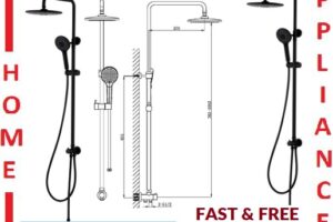 AALTO HAND & RAIN-SHOWER SET SH1109B ( Matte Black ) / FREE EXPRESS DELIVERY