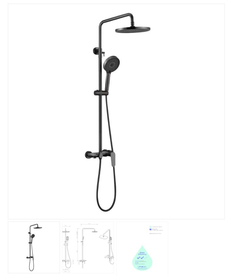 AALTO MODERN RAIN-SHOWER MIXER 3507C ( CHROME ) / FREE EXPRESS DELIVERY - Image 3