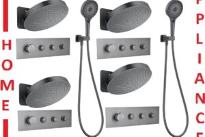 AALTO CONCEALED RAIN-SHOWER MIXER 2000GM ( GUN METAL ) / FREE EXPRESS DELIVERY