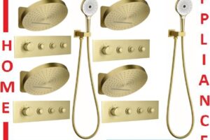 AALTO CONCEALED RAIN-SHOWER MIXER 2000MG ( Matte Gold ) / FREE EXPRESS DELIVERY