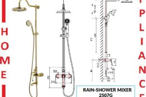 AALTO Single-Lever Rain-Shower Mixer 2507G ( Gold ) / FREE EXPRESS DELIVERY