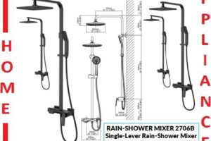 AALTO Single-Lever Rain-Shower Mixer 2706B ( Matte Black ) / FREE EXPRESS DELIVERY