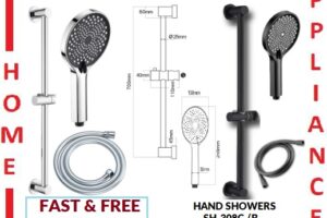 AALTO HAND SHOWERS SET SH-308C / B ( Chrome , Matte Black ) / FREE EXPRESS DELIVERY