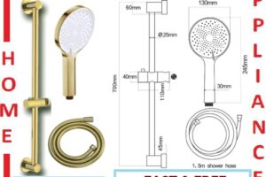 AALTO HAND SHOWERS SET SH-308MG ( MATTE GOLD ) / FREE EXPRESS DELIVERY