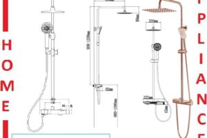 AALTO Modern Rain Shower Mixer 3507RG ( Rose Gold ) / FREE EXPRESS DELIVERY