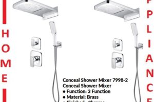AALTO 3 Function Conceal Shower Mixer 7998-2 ( Chrome ) / FREE EXPRESS DELIVERY