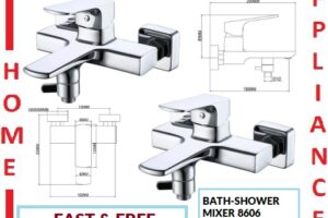 AALTO Single-Lever Bath-Shower Mixer 8606 ( Chrome ) / FREE EXPRESS DELIVERY