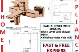 AALTO Single-Lever Bath-Shower Mixer 8606MRG ( Matte Rose Gold ) / FREE EXPRESS DELIVERY