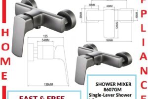 AALTO Single-Lever Shower Mixer 8607GM ( Gun Metal ) / FREE EXPRESS DELIVERY
