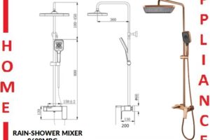 AALTO Single-Lever Rain-Shower Mixer 8608MRG ( Matte Rose Gold ) / FREE EXPRESS DELIVERY