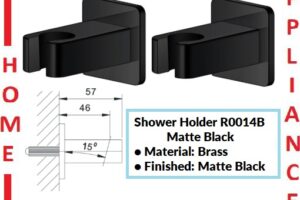 AALTO SHOWER HOLDER R0014B ( Matte Black ) / FREE EXPRESS DELIVERY