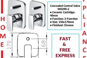 AALTO CONCEALED CONTROL VALVE W0298-2 ( Chrome ) / FREE EXPRESS DELIVERY