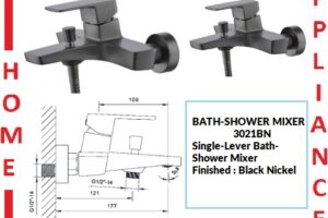 AALTO Single-Lever Bath-Shower Mixer 3021BN ( Black Nickel ) / FREE EXPRESS DELIVERY