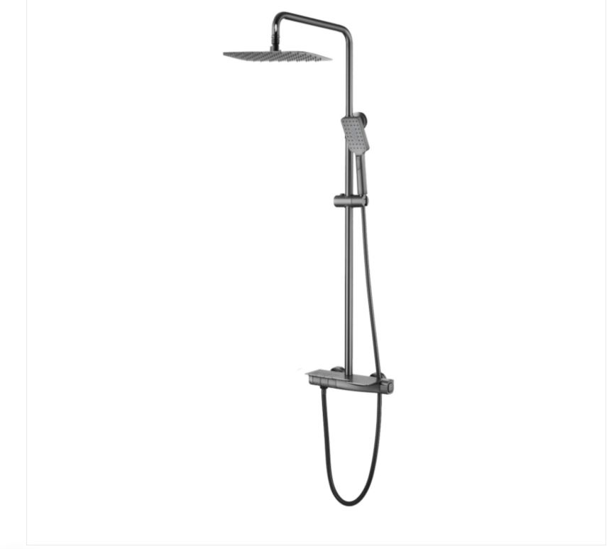 AALTO MODERN RAIN-SHOWER MIXER 3507GM ( GUN METAL ) / FREE EXPRESS DELIVERY - Image 3