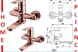 AALTO Single-Lever Bath-Shower Mixer 5006MRG ( Matte Rose Gold ) / FREE EXPRESS DELIVERY