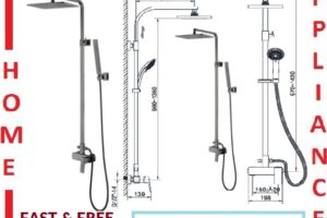 AALTO Single-Lever Rain Shower Mixer 8921BN ( BLACK NICKEL ) / FREE EXPRESS DELIVERY