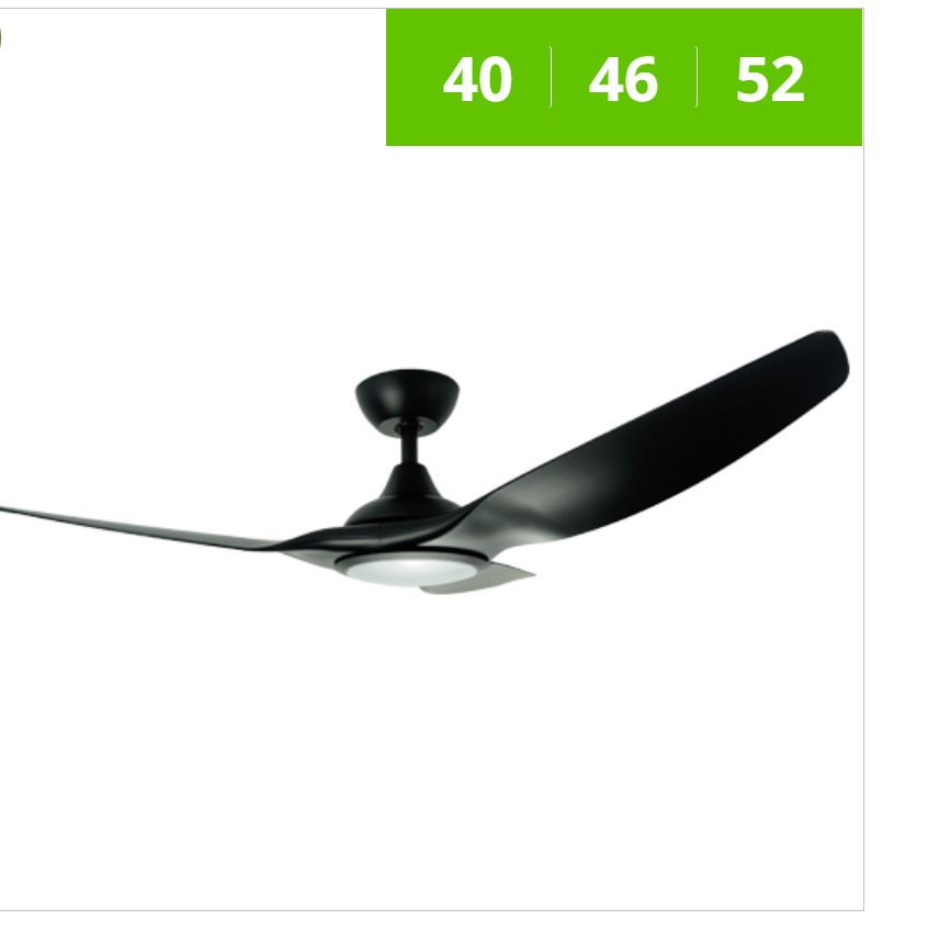 FANZTEC AirStream 46" 3 Blades ABS Ceiling Fan ( Matte White , Matte Black ) With DC Motor / FREE EXPRESS DELIVERY - Image 5