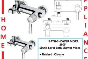 AALTO Single-Lever Bath-Shower Mixer 2805CH ( Chrome ) / FREE EXPRESS DELIVERY