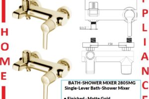 AALTO Single-Lever Bath-Shower Mixer 2805MG ( Matte Gold ) / FREE EXPRESS DELIVERY