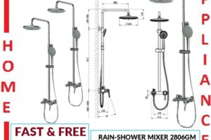 AALTO Single-Lever Rain-Shower Mixer 2806GM ( Gun Metal ) / FREE EXPRESS DELIVERY
