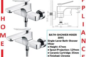 AALTO Single-Lever Bath-Shower Mixer 3095 ( Chrome ) / FREE EXPRESS DELIVERY