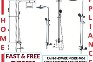 AALTO Single-Lever Rain-Shower Mixer 4006 ( Chrome ) / FREE EXPRESS DELIVERY