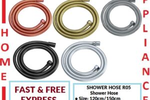 AALTO SHOWER HOSE R05 ( 120cm / 150cm ) ( Black , Gold , Brushed Steel , Gun Metal , Rose Gold , Silver ) / FREE EXPRESS DELIVERY