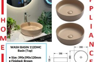 AALTO WASH BASIN (Top) 112DMC ( Brown ) / FREE EXPRESS DELIVERY
