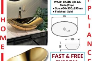 AALTO WASH BASIN  (Top) 7811AJ ( Gold ) / FREE EXPRESS DELIVERY