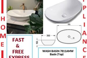 AALTO WASH BASIN (Top) 7811AMW ( Matte White ) / FREE EXPRESS DELIVERY