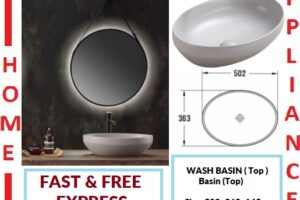 AALTO WASH BASIN (Top) 78590MQH ( Grey ) / FREE EXPRESS DELIVERY
