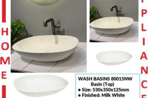 AALTO WASH BASINS (Top) 80015NW ( Milk White ) / FREE EXPRESS DELIVERY