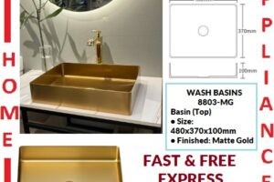 AALTO WASH BASINS (Top)  8803-MG ( Matte Gold ) / FREE EXPRESS DELIVERY