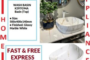 AALTO WASH BASIN  (Top) K397G94A ( Glossy Marble White ) / FREE EXPRESS DELIVERY