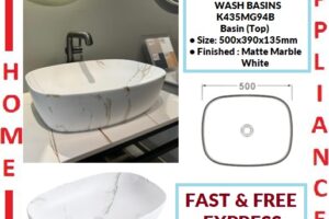 AALTO WASH BASINS (Top) K435MG94B ( Matte Marble White ) / FREE EXPRESS DELIVERY