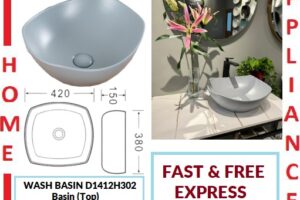 AALTO WASH BASIN (Top) D1412H302 ( Matte Grey ) / FREE EXPRESS DELIVERY