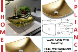 AALTO WASH BASIN  (Top) 7597J ( Gold ) / FREE EXPRESS DELIVERY