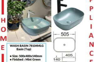 AALTO WASH BASIN (Top) 78104MLG ( Mint Green ) / FREE EXPRESS DELIVERY