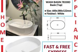 AALTO WASH BASIN  (Top) 78330D ( White ) / FREE EXPRESS DELIVERY