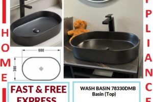 AALTO WASH BASIN (Top) 78330DMB ( Matte Black ) / FREE EXPRESS DELIVERY