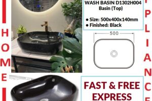 AALTO WASH BASIN (Top) D1302H004 ( Black ) / FREE EXPRESS DELIVERY