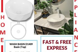 AALTO WASH BASIN (Top) D1409 ( White ) / FREE EXPRESS DELIVERY