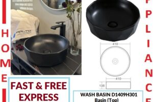 AALTO WASH BASIN (Top) D1409H301 ( Matte Black ) / FREE EXPRESS DELIVERY