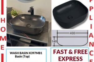 AALTO WASH BASIN (Top)  K397MB1 ( Matte Black ) / FREE EXPRESS DELIVERY