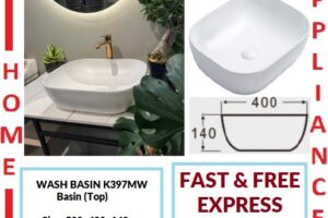 AALTO WASH BASIN  (Top) K397MW ( Matte White ) / FREE EXPRESS DELIVERY