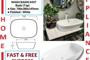 AALTO WASH BASIN (Top) K437 ( White ) / FREE EXPRESS DELIVERY