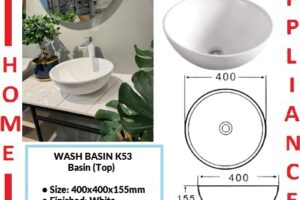AALTO WASH BASIN  (Top) K53 ( WHITE ) / FREE EXPRESS DELIVERY